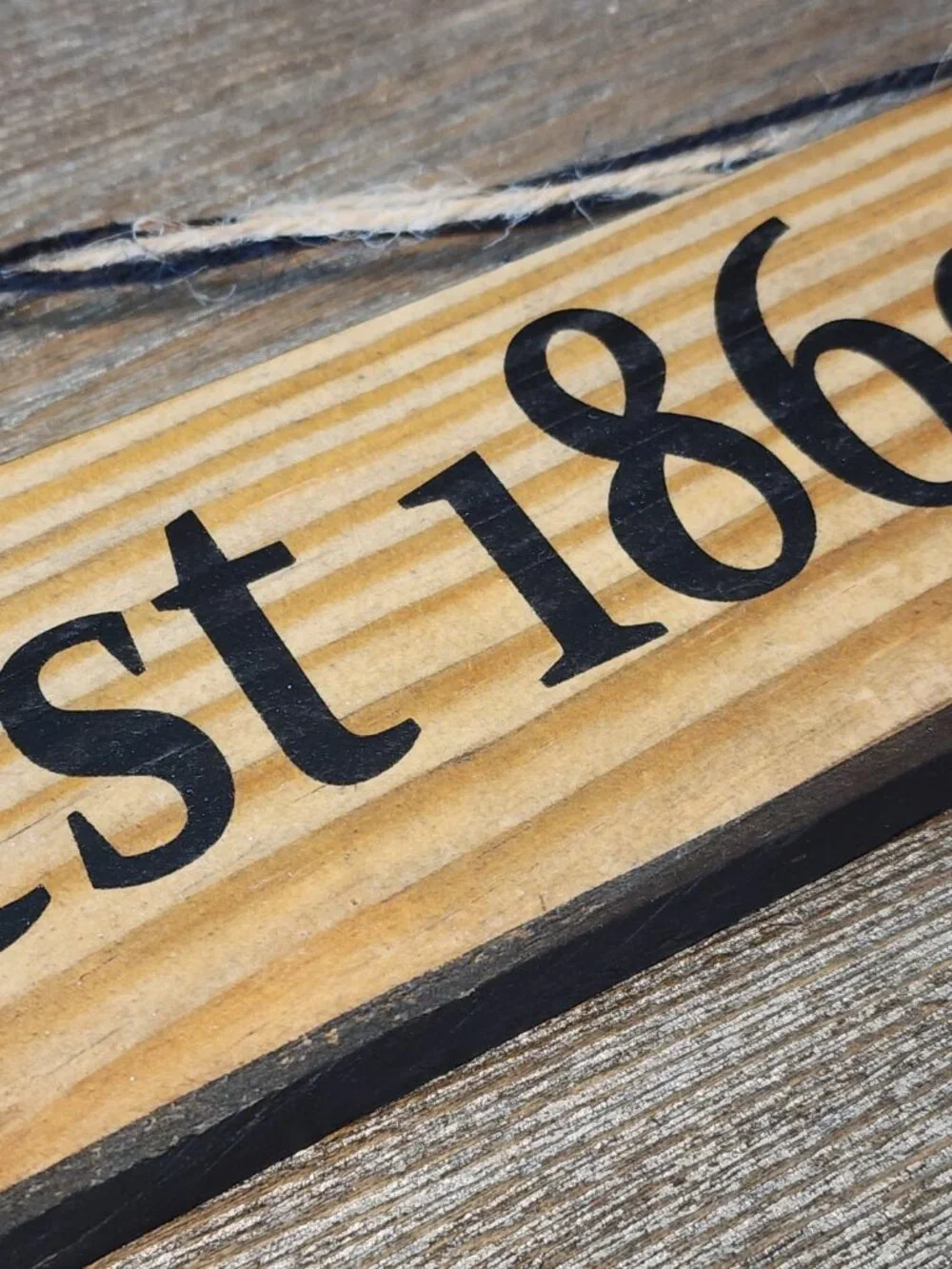 Wooden Clayton NC, est 1869 Sign